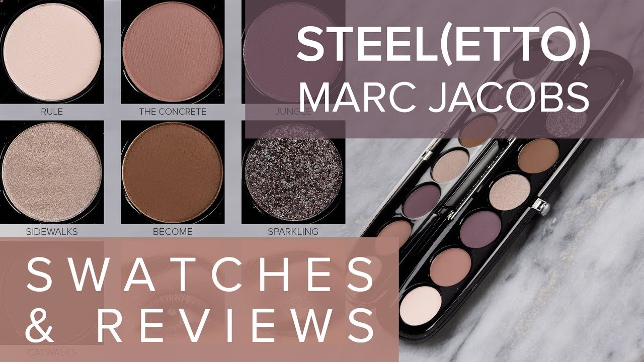MARC JACOBS STEELETTO PALETTE REVIEW & SWATCHES | SPRING 2019 ♫