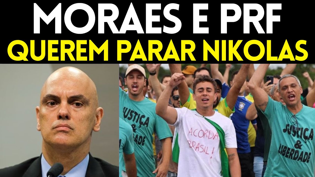 MORAES E PRF QUEREM PARAR CAMINHADA DE NIKOLAS FERREIRA RUMO A BRASÍLIA POR JAIR BOLSONARO