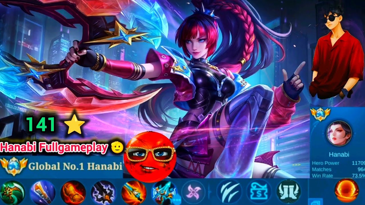 Global Top 1 Build Hanabi Full Gameplay 17.1.7 KDA