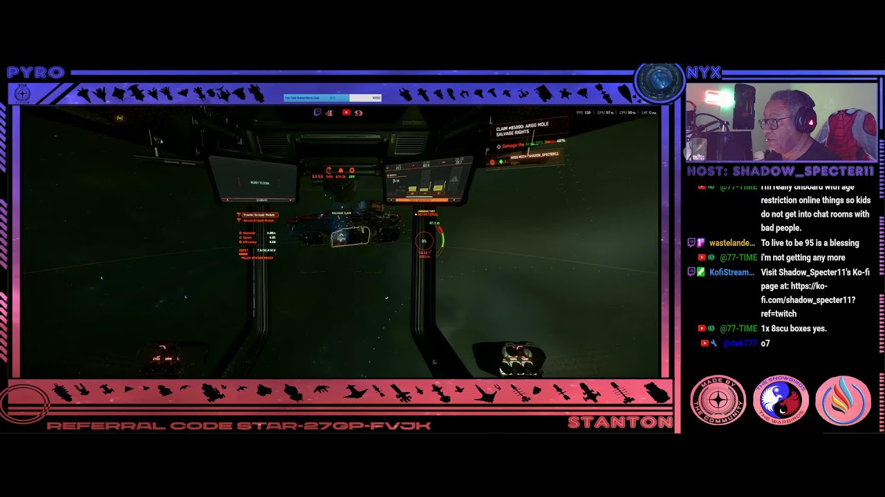 Star Citizen: Gathering Salvage. With The Snowbirds & The Warbirds.