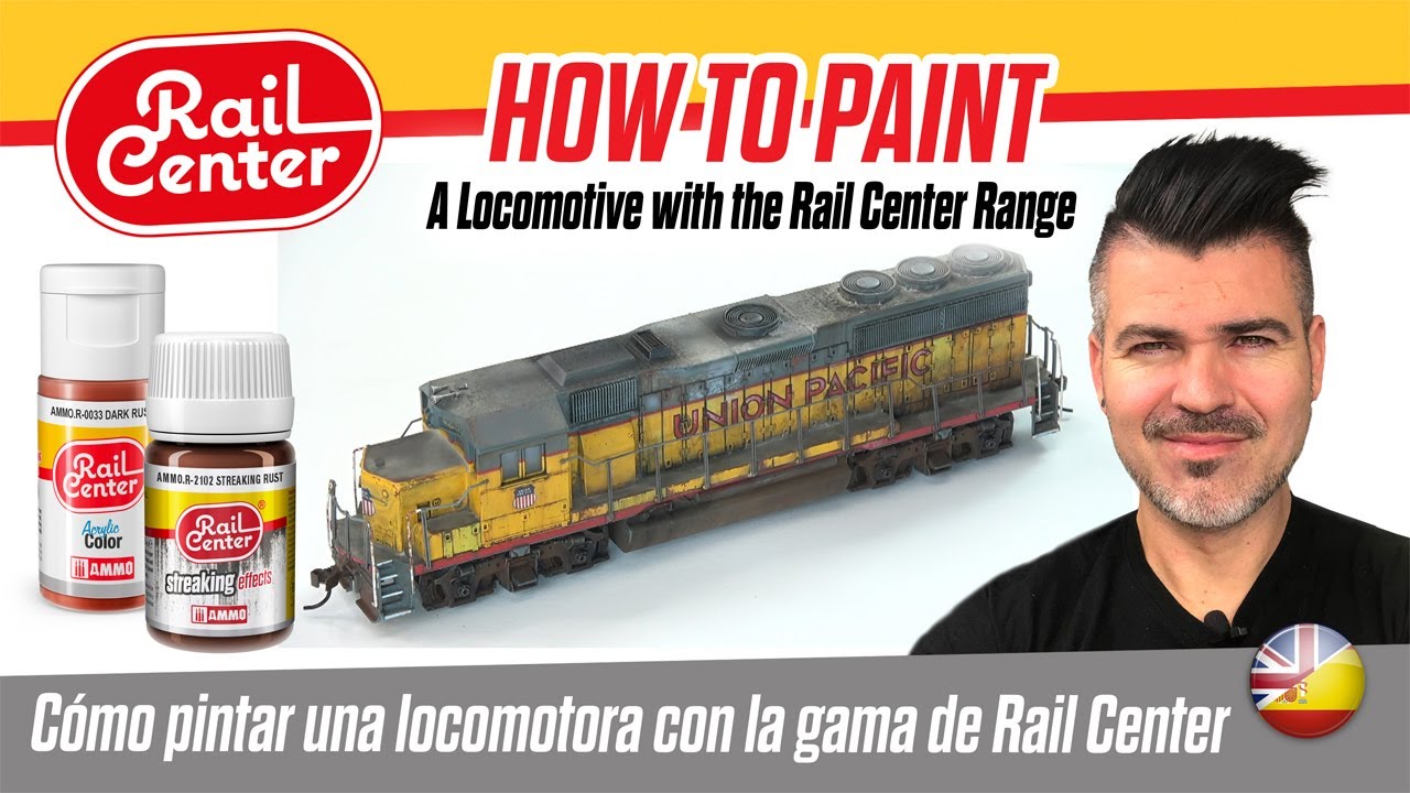 How To Paint a Locomotive with the Rail Center Range/Cómo pintar una locomotora con Rail Center