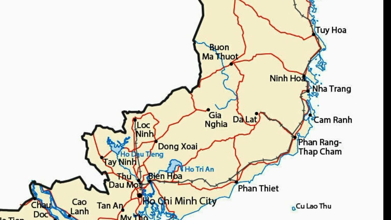 map of Vietnam