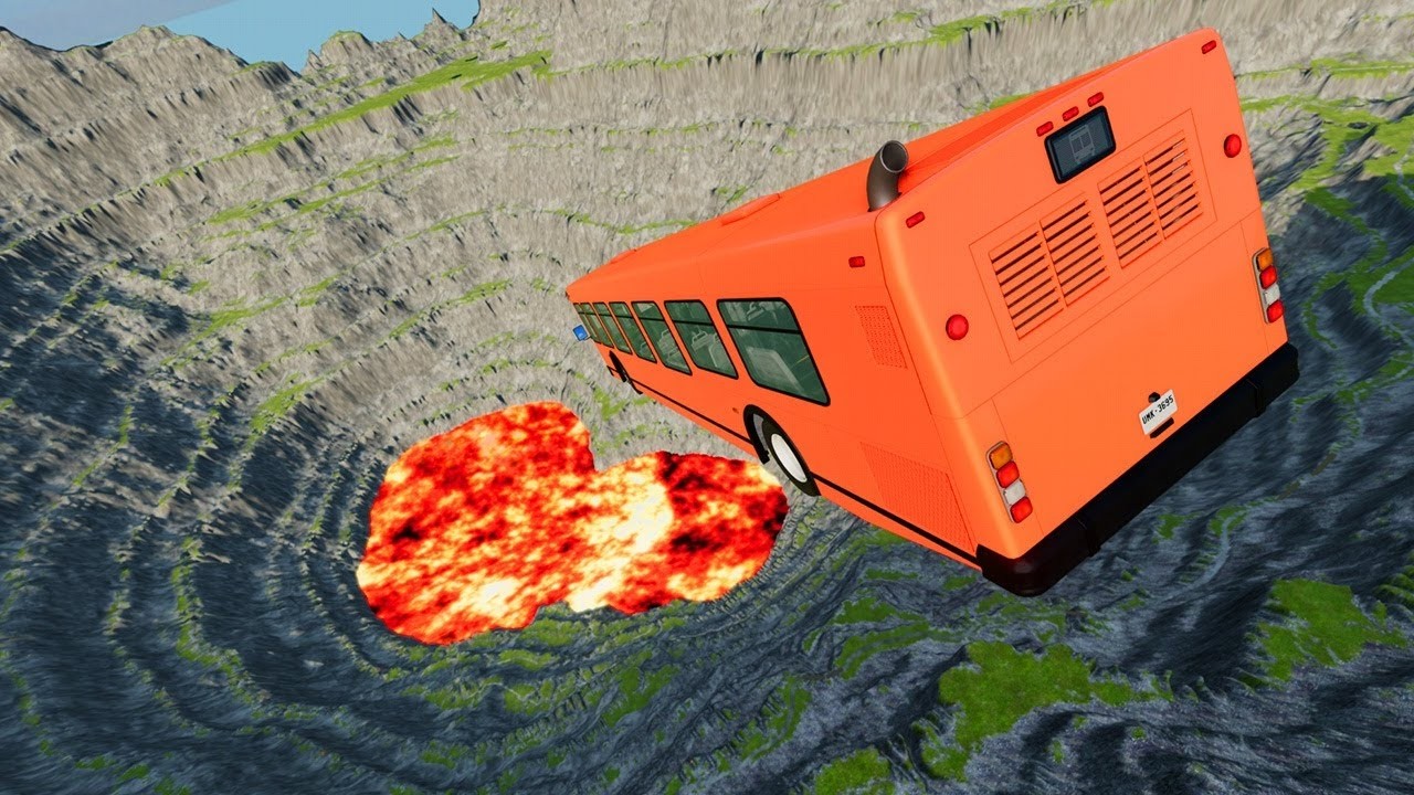 Cars VS Leap of Death Realistic Crashes BeamNG drive 8