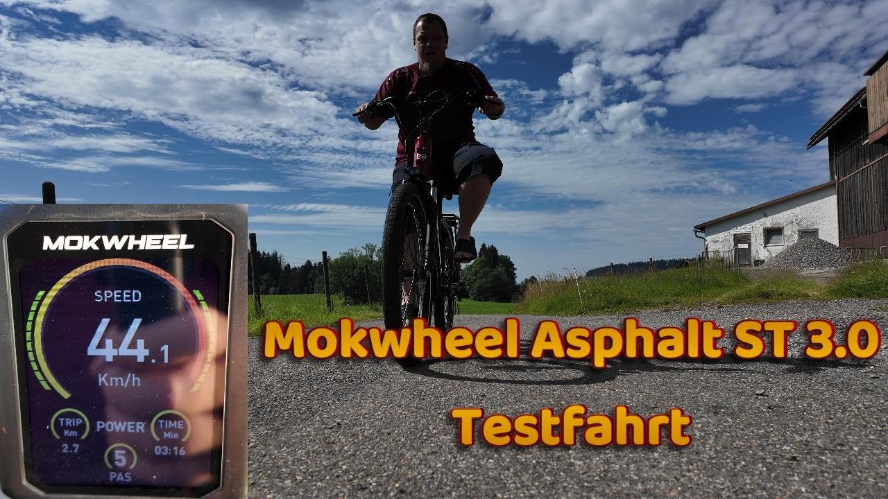 E-Bike Testfahrt Mokwheel Asphalt ST 3.0 mit Höhen und Tiefen #ebike