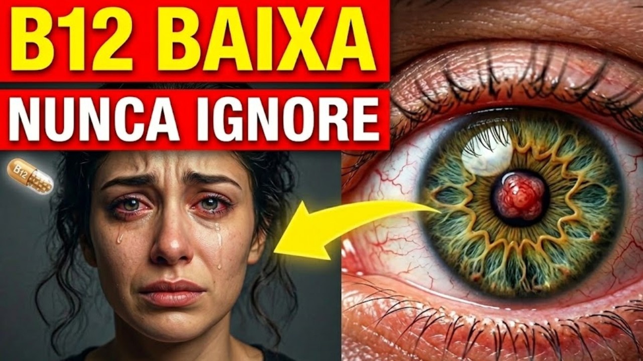 Começa nos OLHOS e PÉS! 9 Sinais de B12 BAIXA (Médicos Ignoram Isso)
