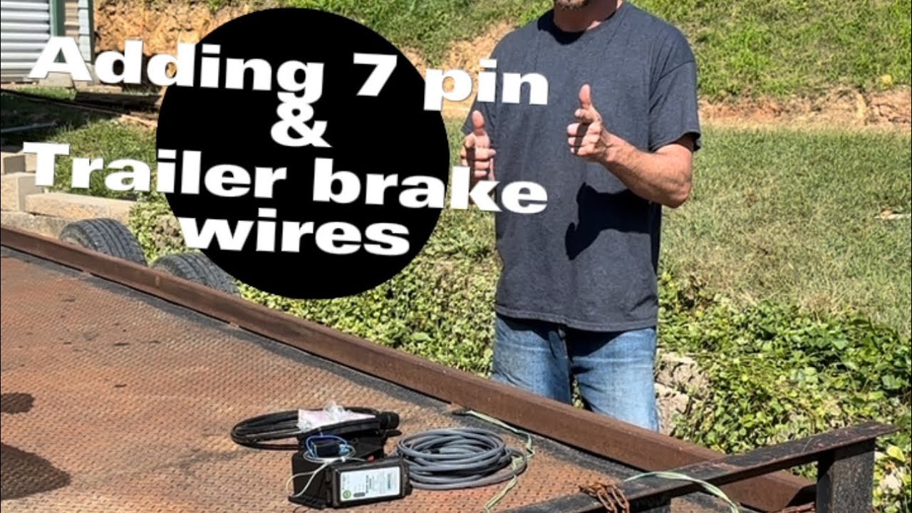 Trailer 7 pin junction box and connecting wires to new trailer brakes.