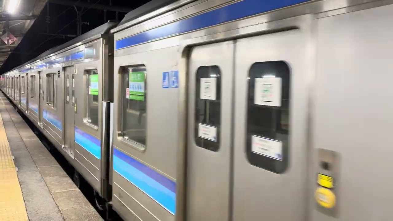 E493系牽引仙石線205系廃車回送列車黒磯駅発車