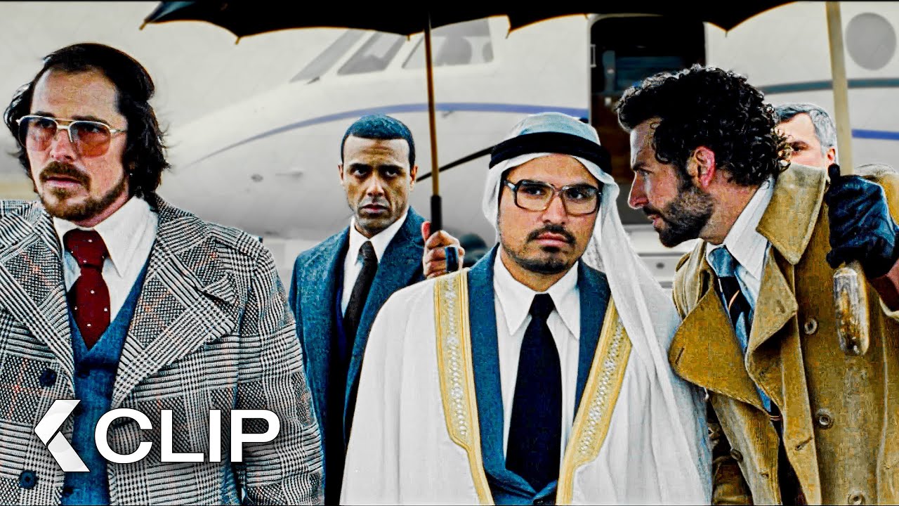 Bradley Cooper & Christian Bale on a Fake Sheikh’s Private Jet - AMERICAN HUSTLE Clip