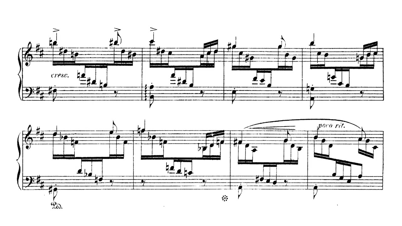 Schütt - Etude Mignonne Op. 16 No. 1 (Audio+Sheet) [Godowsky]