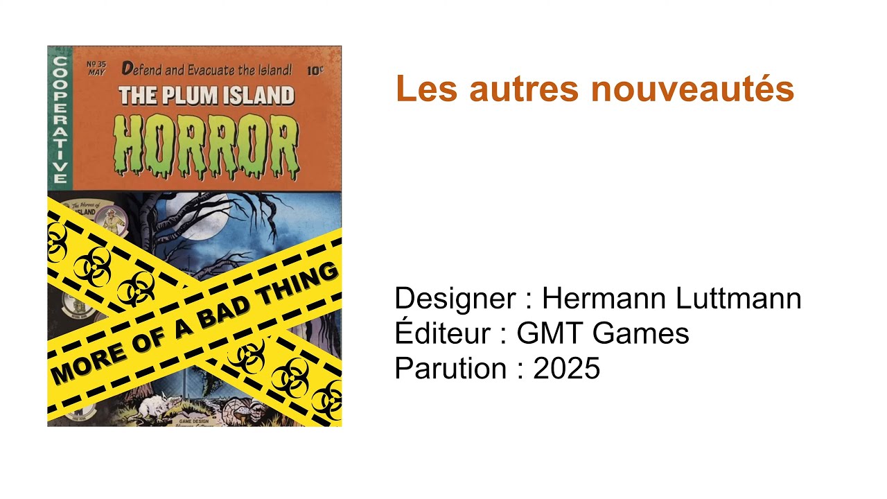 Plum Island Horror: More of a Bad Thing // Les autres nouveautés