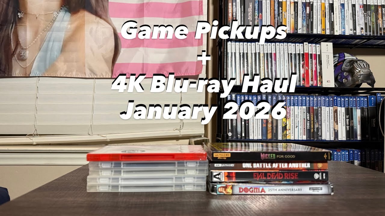 Game Pickups + 4k Blu-ray Haul Jan. 2026