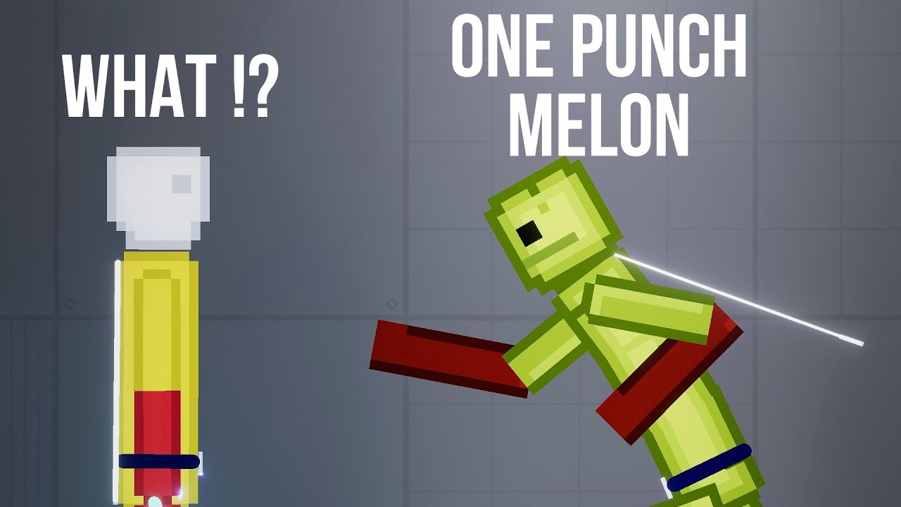 SAITAMA One Punch Man vs One Punch Melon - People Playground 1.22.3