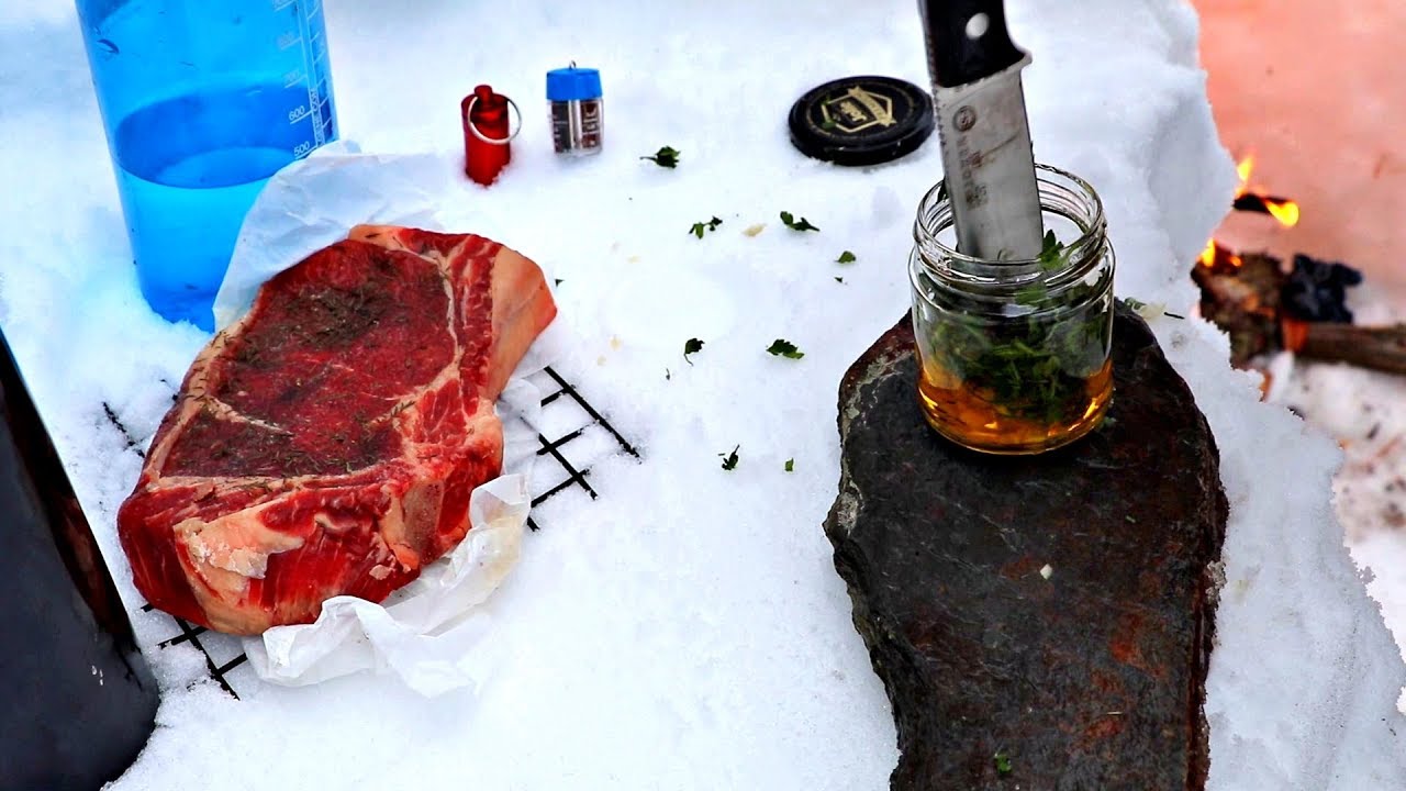 Enjoy BUSHCRAFT - Forchetta - Steak - Fuoco - Feeling Nature - Cucina Bushcraft - PeschoAnvi