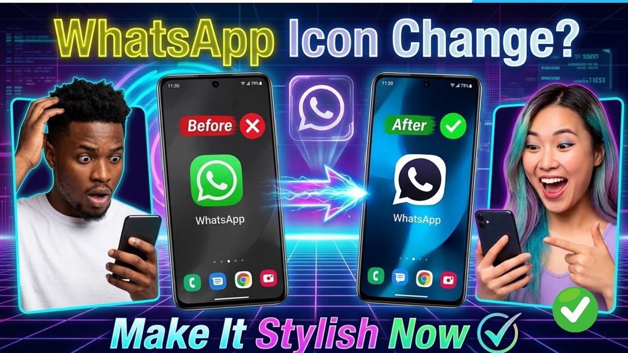 How to Change WhatsApp App Icon Color in 2026 | Change WhatsApp Icon on Android & iPhone