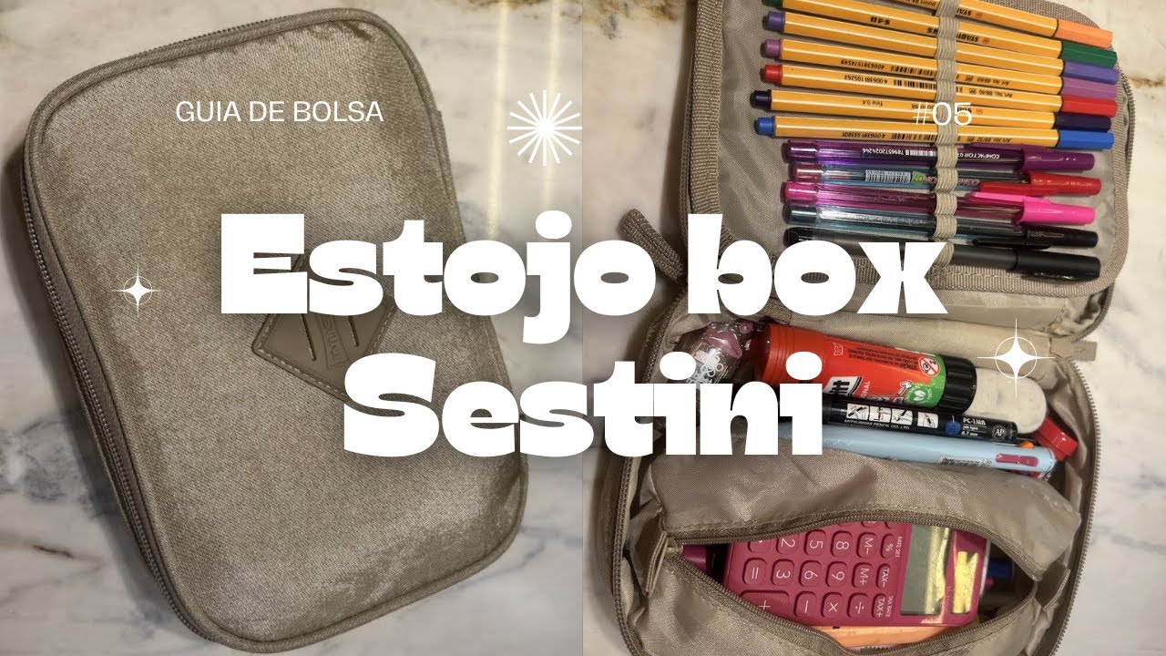 ESTOJO BOX SESTINI DOURADO | O que tem no meu estojo?
