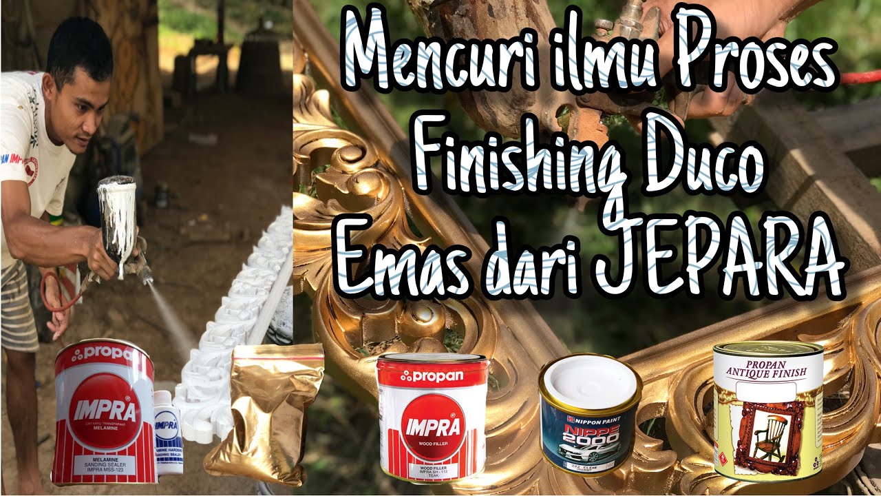 Proses Rahasia Cara Finishing Duco Emas dari JEPARA