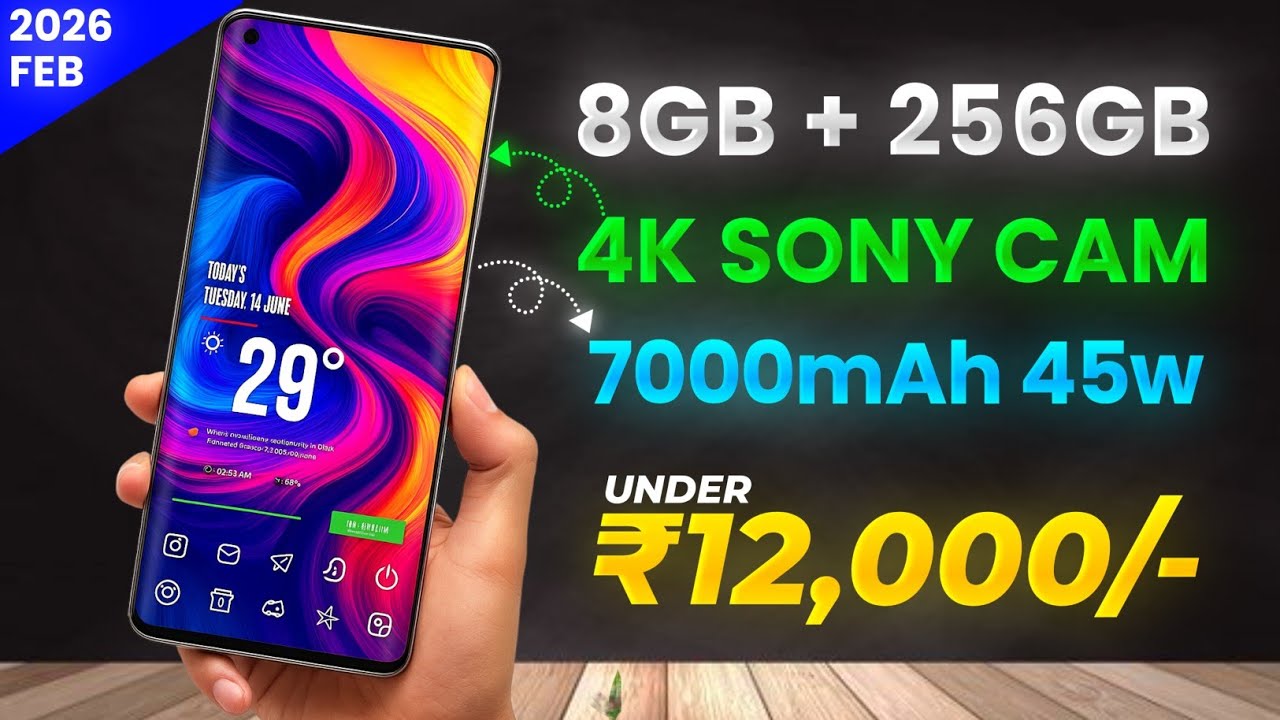 Top 5 Best 5G Phones Under ₹12,000 in February 2026 📱⚡ Budget 5G Kings!