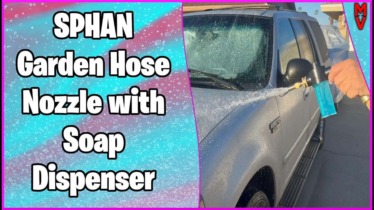 Sphan Garden Hose Nozzle With Soap Dispenser || MumblesVideos Product Review