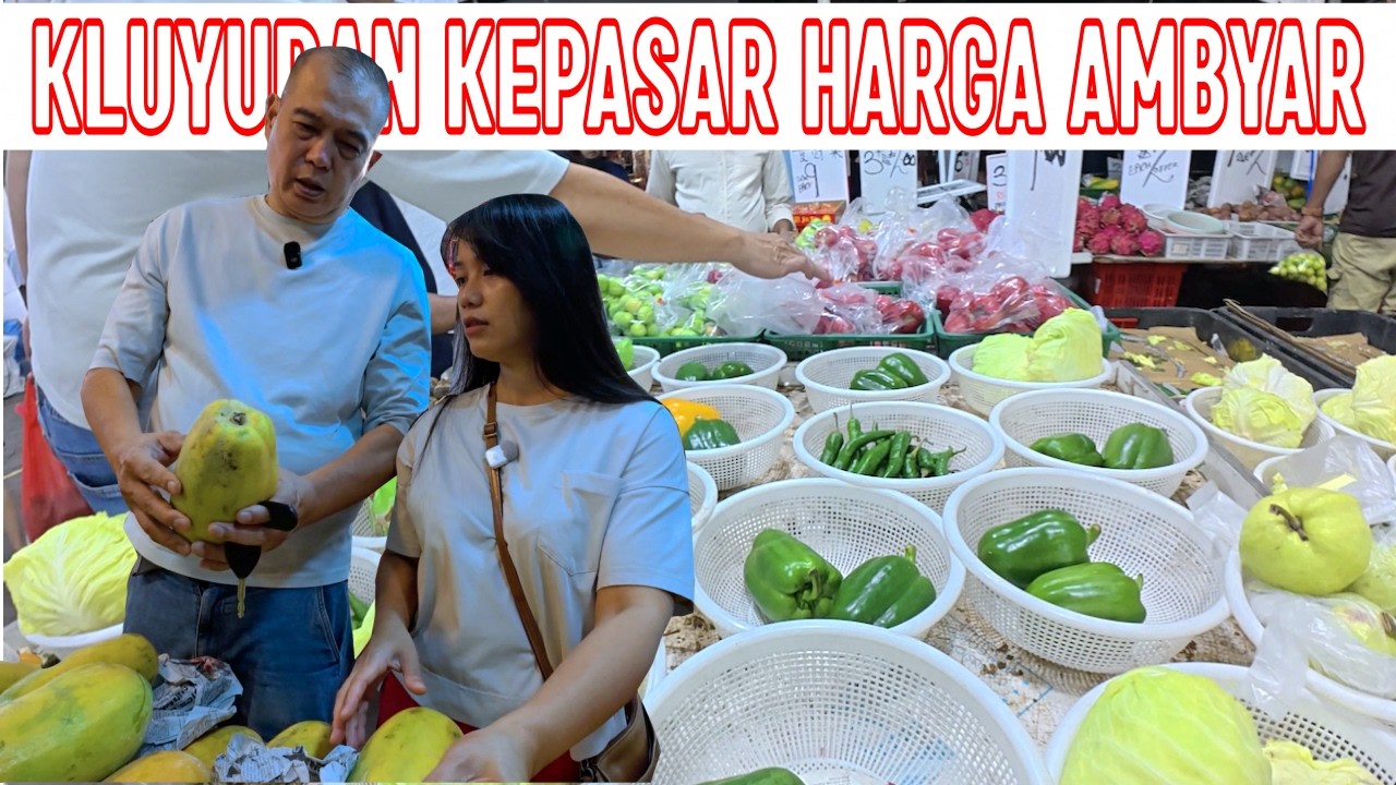 Malam2 ke pasar Jurong West block 961, murahnya ugal2an