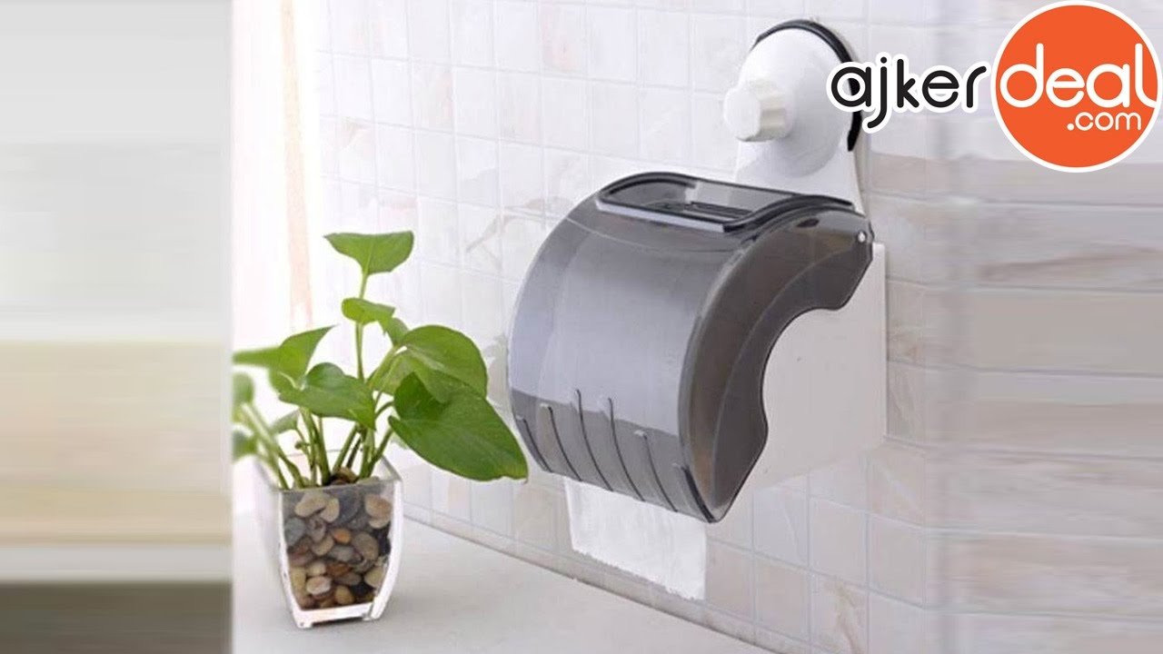 Waterproof toilet tissue paper Roll Container | Tissue paper holder with Cover