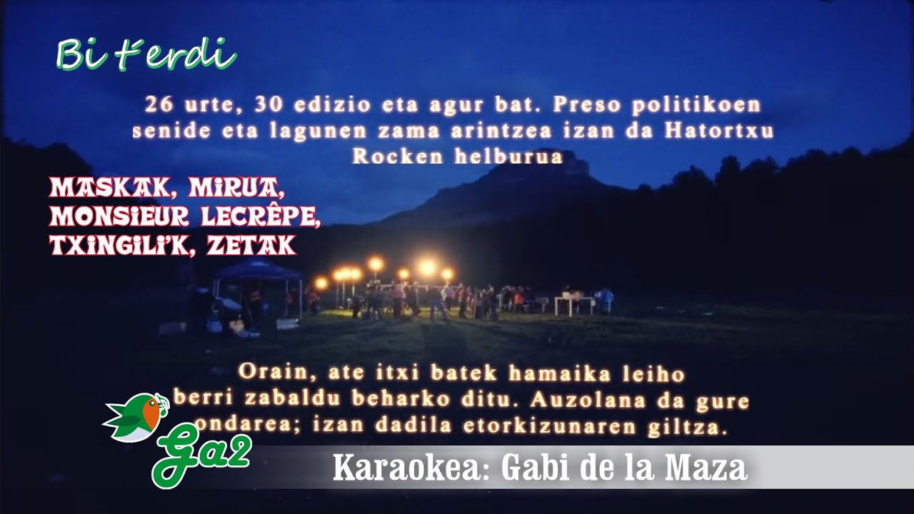 Bi t´erdi (Maskak, Mirua, Monsieur leCrêpe, Txingili'K, ZETAK)