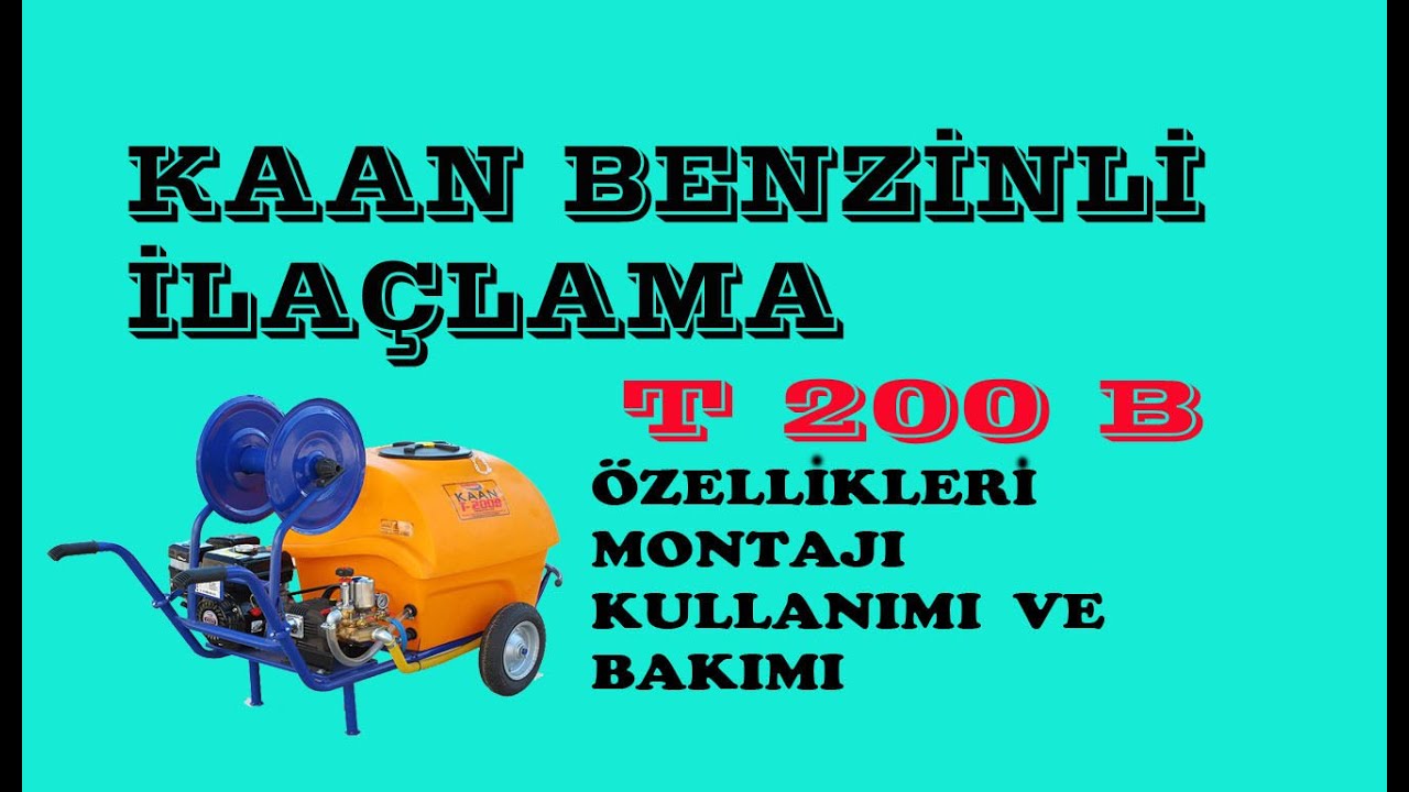 Kaan t 200b Benzinli İlaçlama Makinesi Montajı ve Kullanımı # Ne Nasıl Yapılır ?