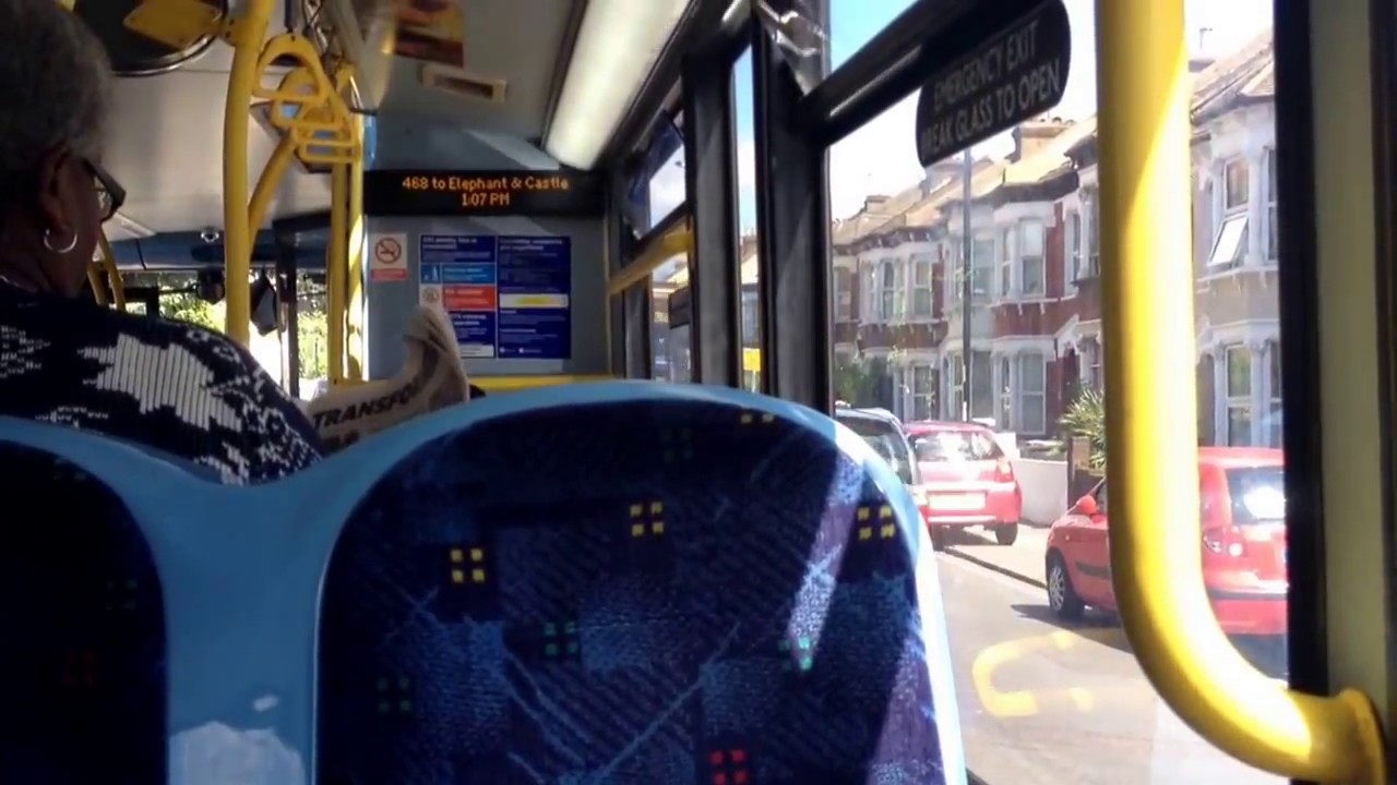 *MAD THRASH* on London Bus Route 468 (SN61BKG :: E400 Euro 5 ZF)