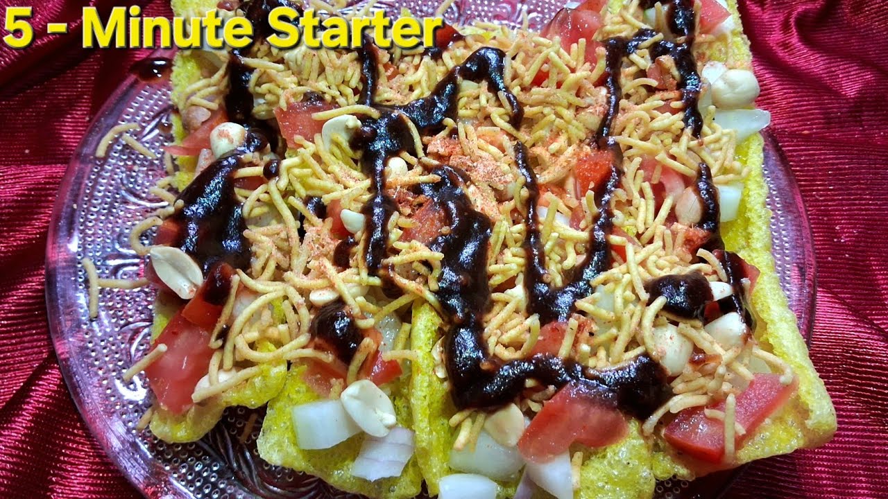 मेहमान भी पूछेंगे कैसे बनाया? सबसे अनोखा और आसान नाश्ता! 😲 Pipe Papad Chaat | Party Starter Recipe