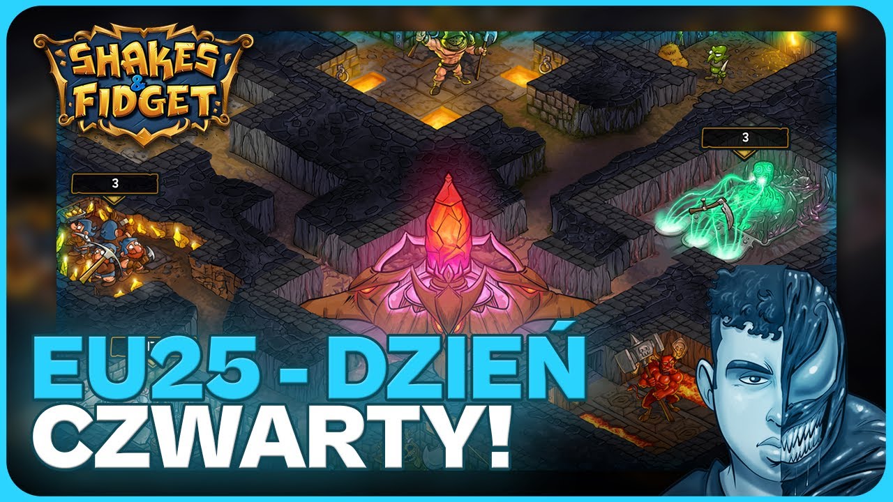⚔️ Duża Walka o Podziemia Czwartego Dnia!  🔥  Lege Gem bez Kary!  😎  | Shakes & Fidget | N3utr4L ⚔️