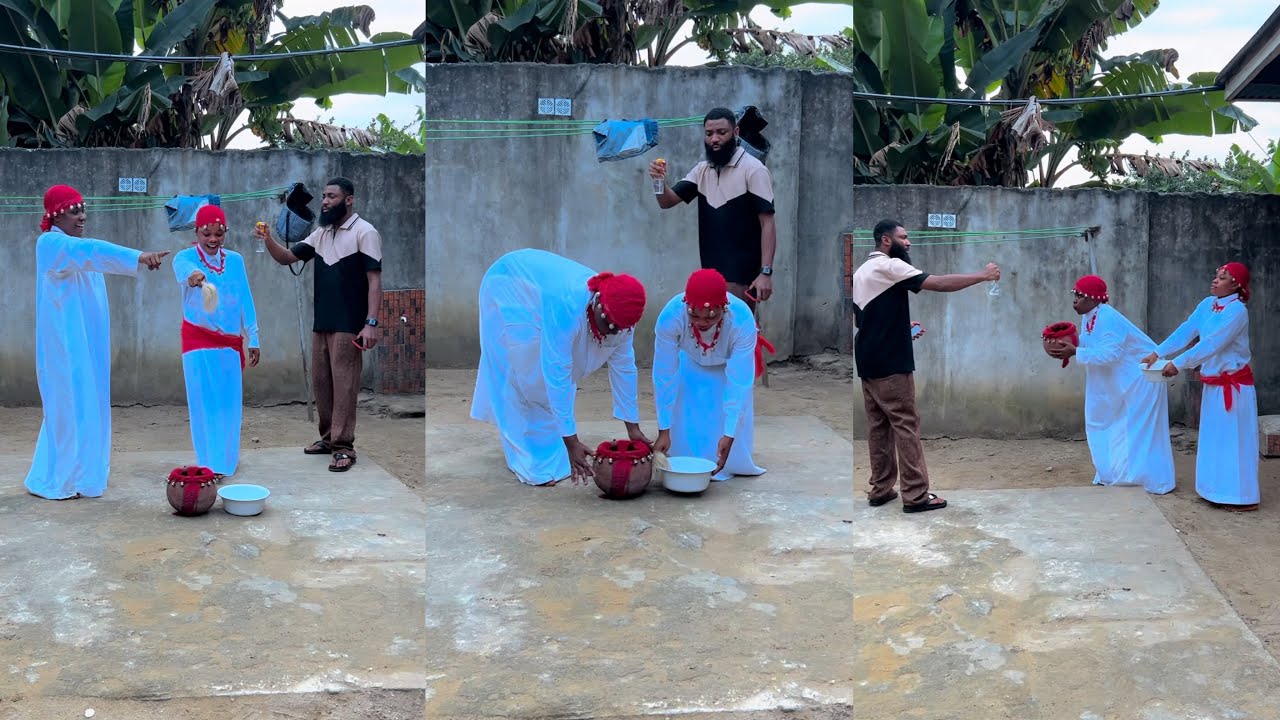Marine fish girls came to take their sisters because pastor David is not around