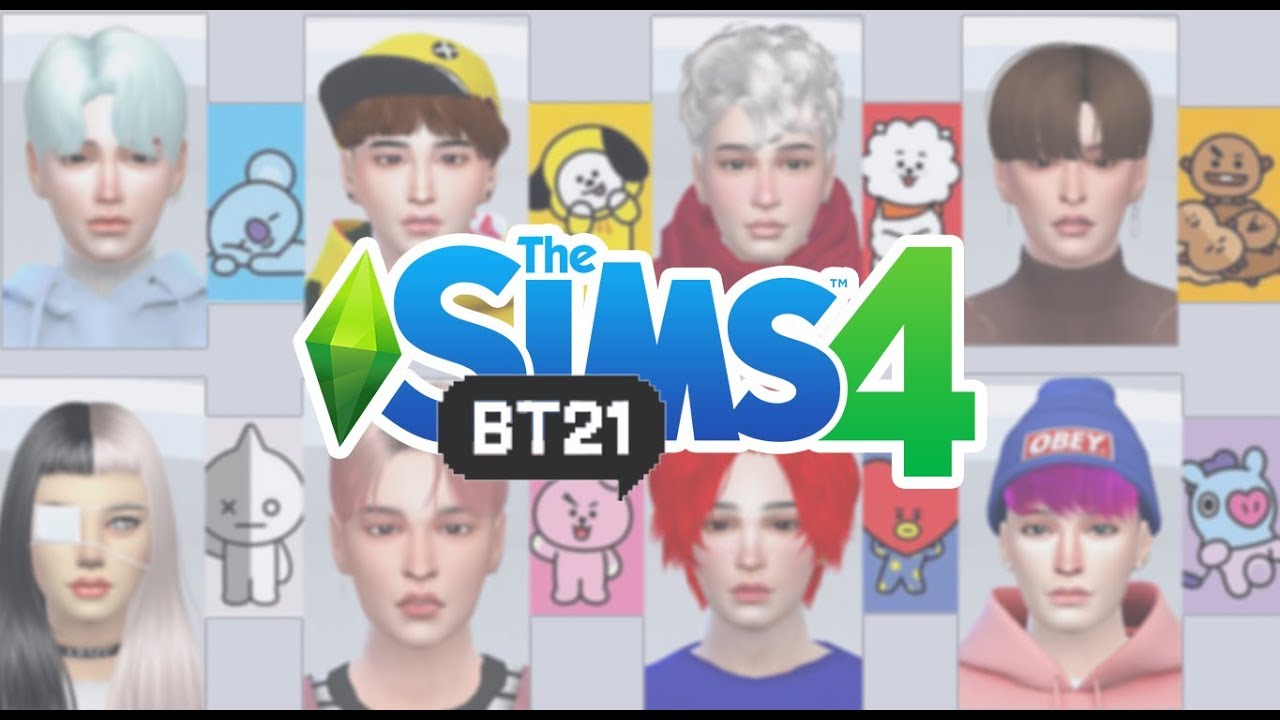 The Sims 4: Create A Sim | Humanization BT21 (Characters BTS)