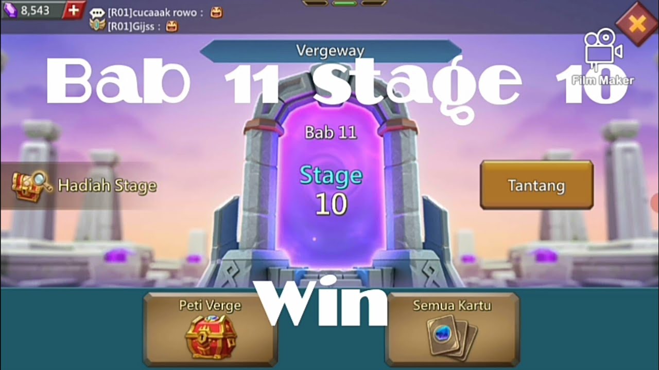 Lords Mobile vergeway bab 11 stage 10