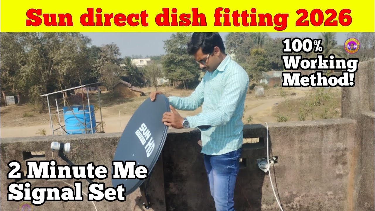 Sun Direct Dish Fitting | Sun Direct Installation Step by Step | All Dish Help 