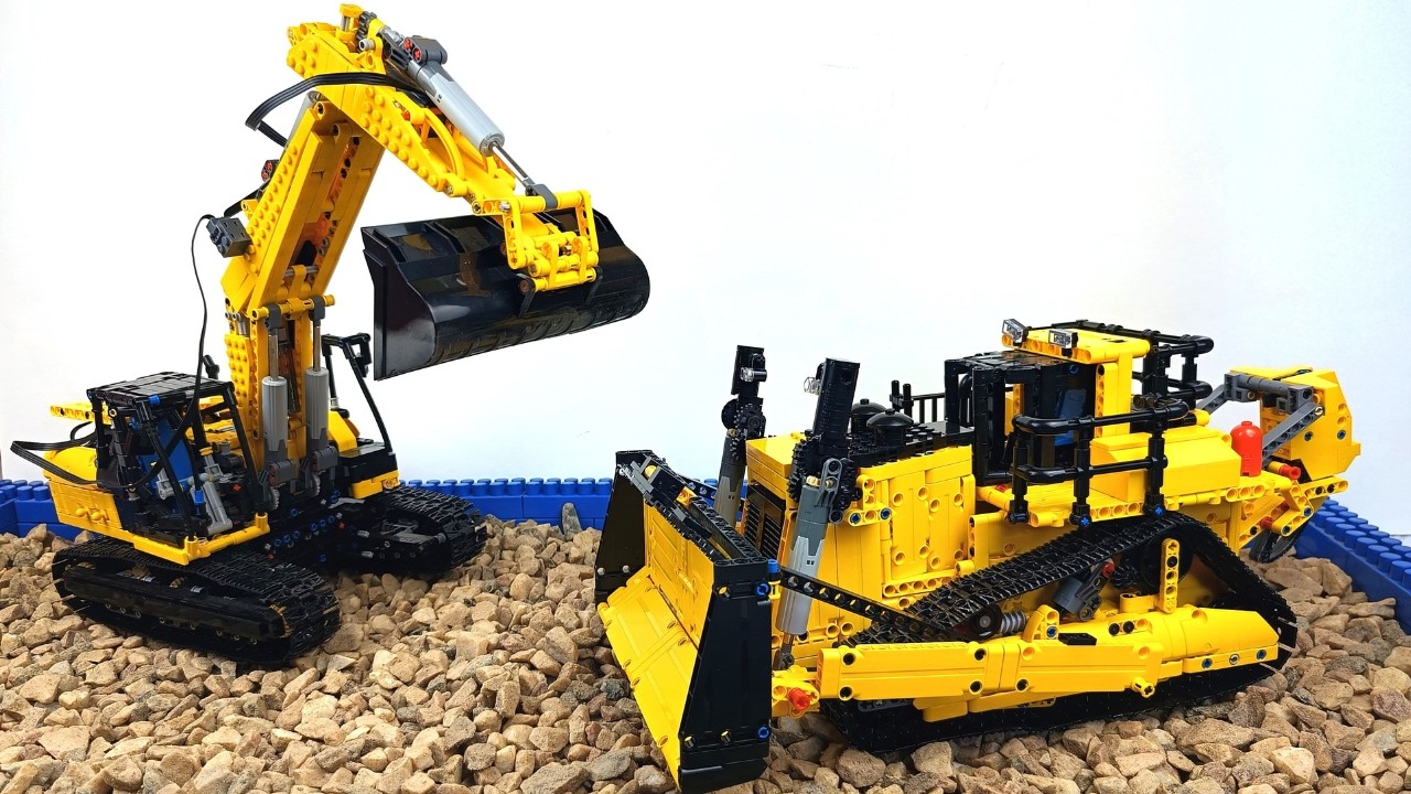 Massive Upgrade! Excavator and Bulldozer Conquer Stone Ground