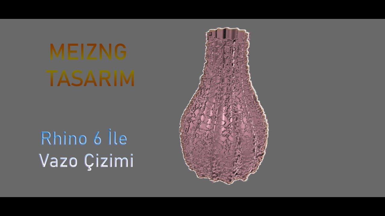 Rhino İle Vazo Çizimi | #Rhino6 #3D