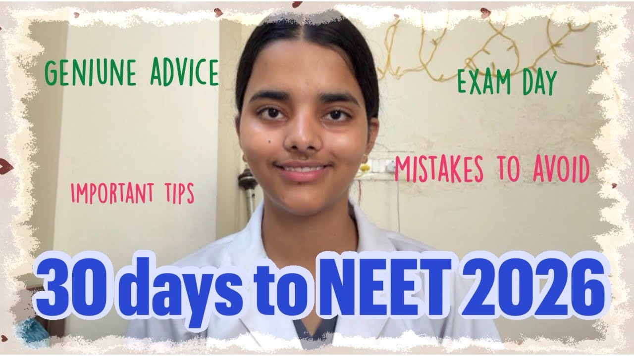 30 days to NEET 2026🔥 /mistakes to avoid🤫/geniune advice✨ 100%efforts/#mbbs #aiims #neet2026 #viral 
