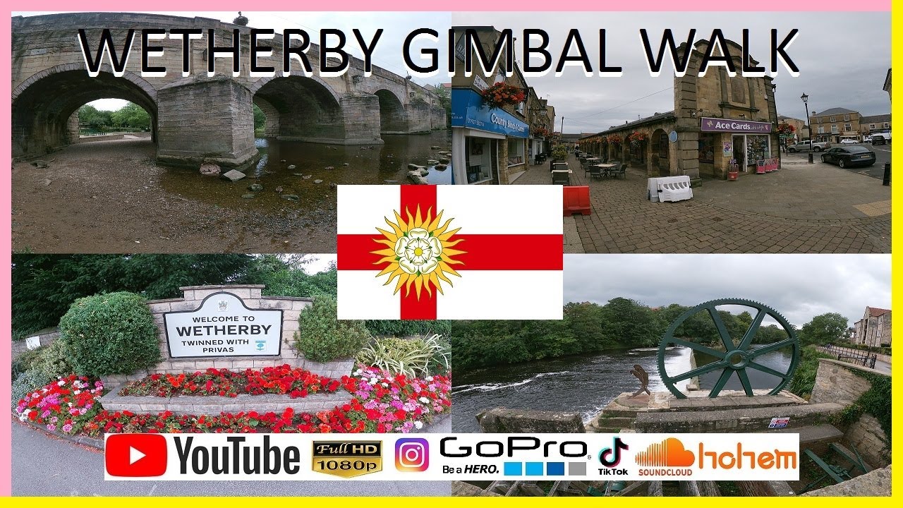 WETHERBY MARKET TOWN / GIMBAL WALK / WETHERBY BRIDGE / LEEDS / WEST YORKSHIRE / ENGLAND / UK