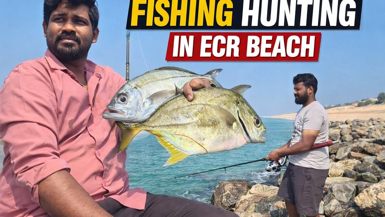 Not a Fisher | First Time Fishing Hunting at ECR Beach 😲