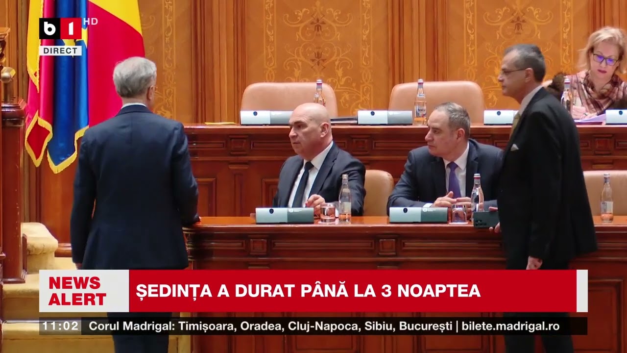 BUGETUL VA FI VOTAT AZI ÎN PARLAMENT. DEZBATEREA DE IERI A DURAT PÂNĂ LA 3 NOAPTEA_Știri B1TV_20 mar