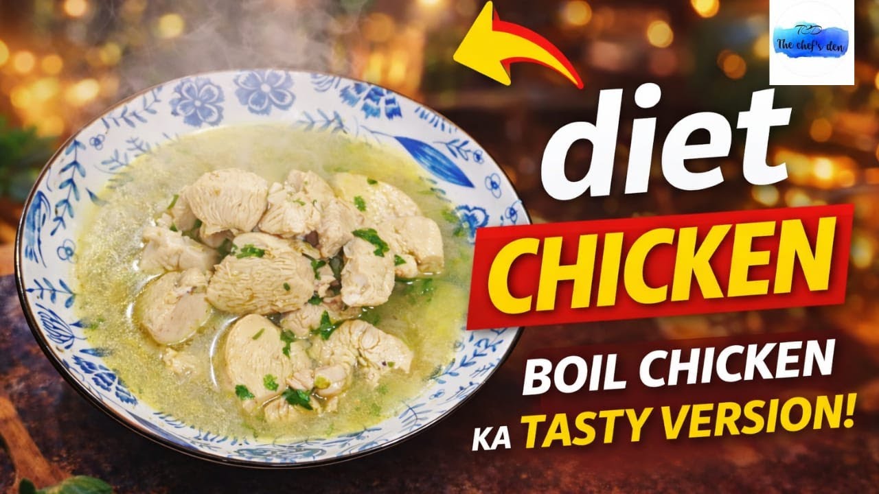DIET  CHICKEN Recipe | BOILED CHICKEN ka TASTY version for Gym