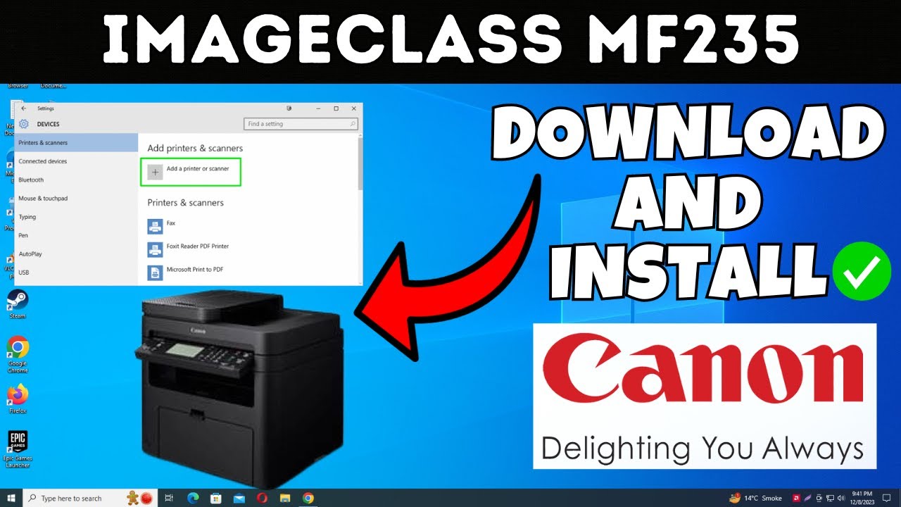 How To Download & Install Canon imageCLASS MF235 Printer Driver in Windows 10/11