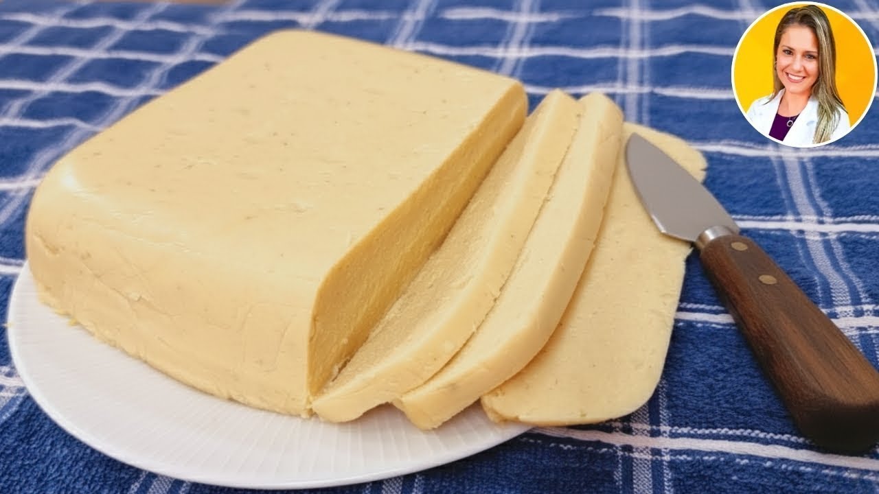 QUESO VEGANO BARATO con 2 INGREDIENTES, Rico en Proteínas, ¡Sin Leche ni Harina! Fácil y Delicioso
