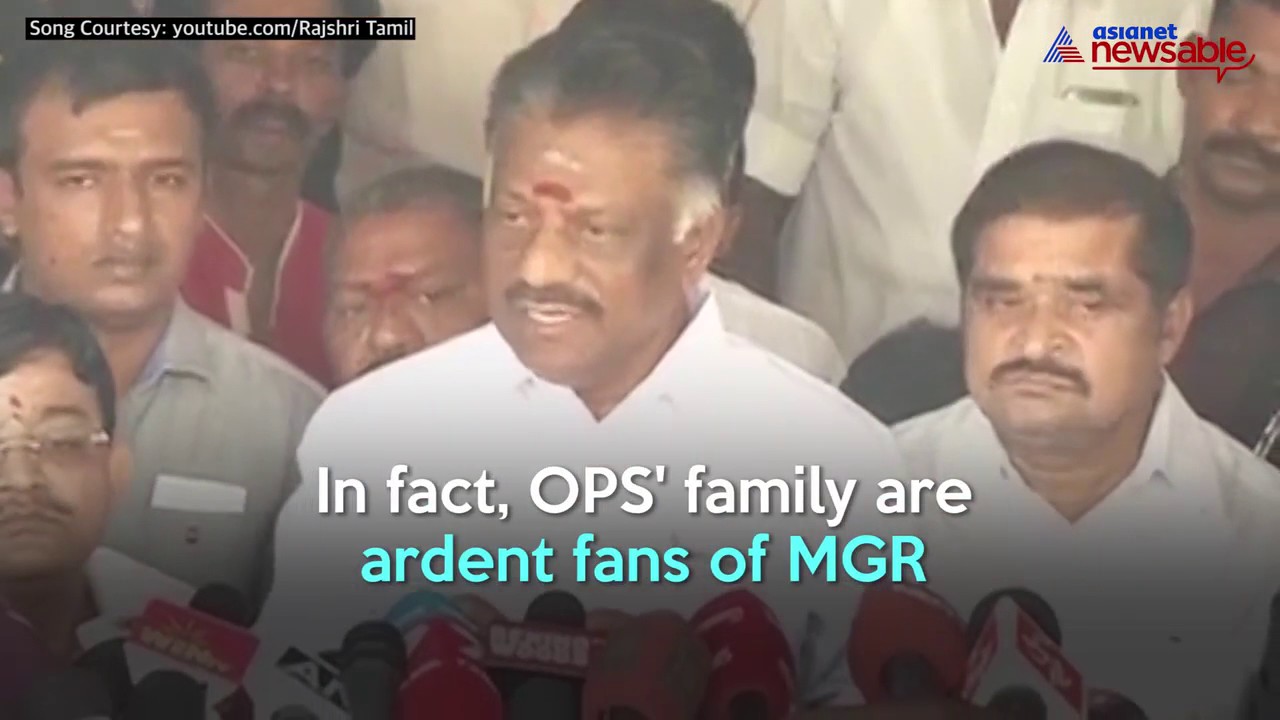 MGR fans rally behind O PAneer Selvam Annan ( SasikalavsOPS)