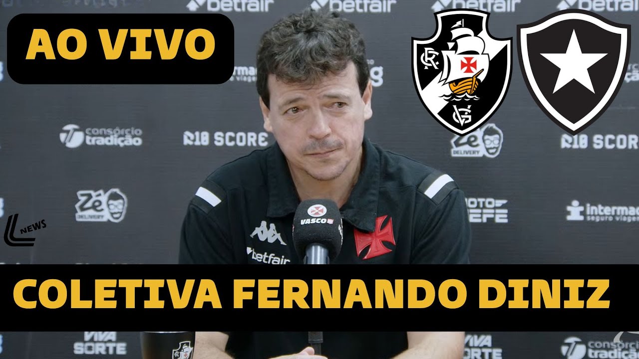 COLETIVA FERNANDO DINIZ AO VIVO - VASCO X BOTAFOGO DIRETO DE SÃO JANUÁRIO - COPA DO BRASIL 2025