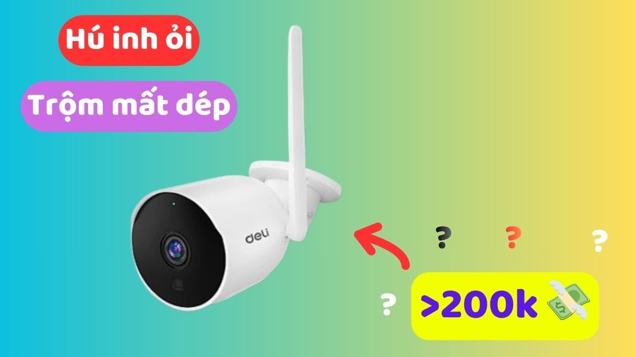 TIN ĐƯỢC KHÔNG hơn 200k cho camera ngoài trời wifi ES106 Deli