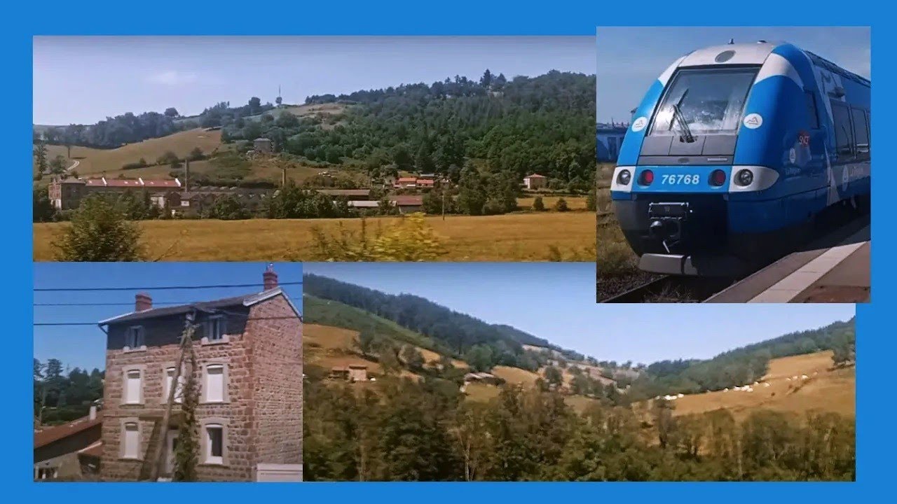 France 2023: Lyon- Roanne Pt2- Les Sauvages Tunnel to Roanne 8/7/23 with SNCF AGC 76531 / 76768
