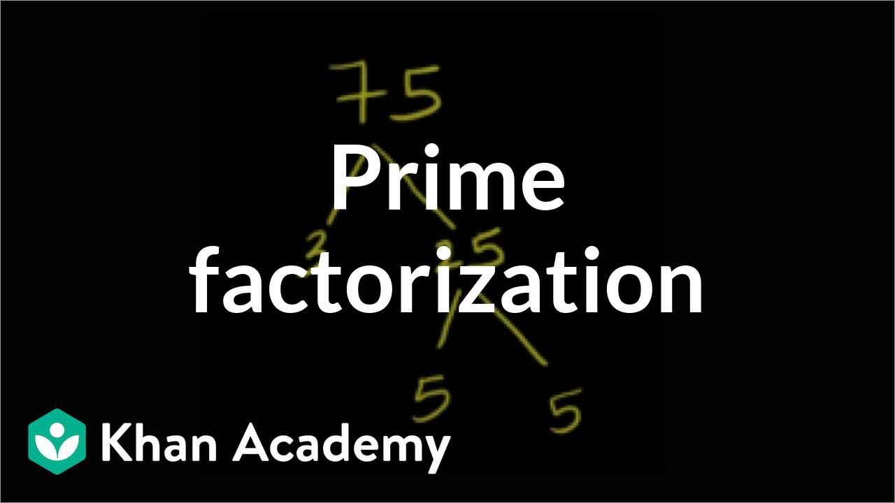 Prime factorization | Factors and multiples | Pre-Algebra | Khan Academy