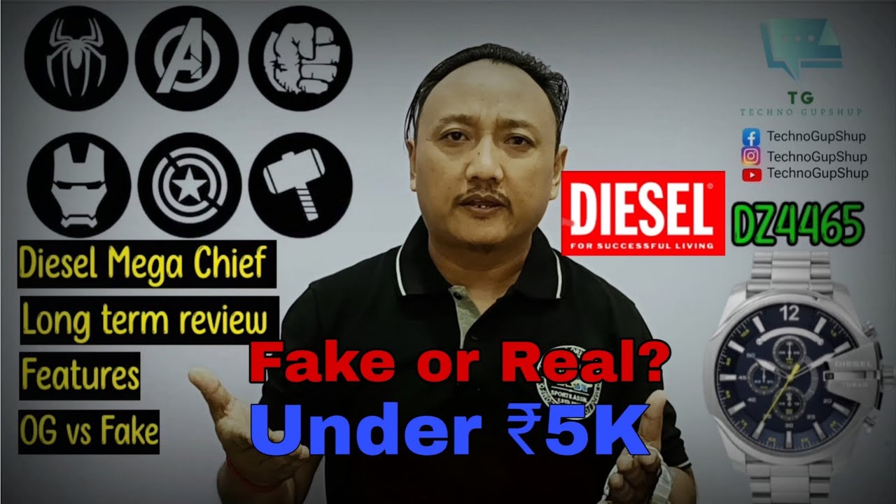 Fake vs Real 😲| Diesel Mega Chief ⌚| DZ4465| Torture Test| Long Term Review| Watch Overview