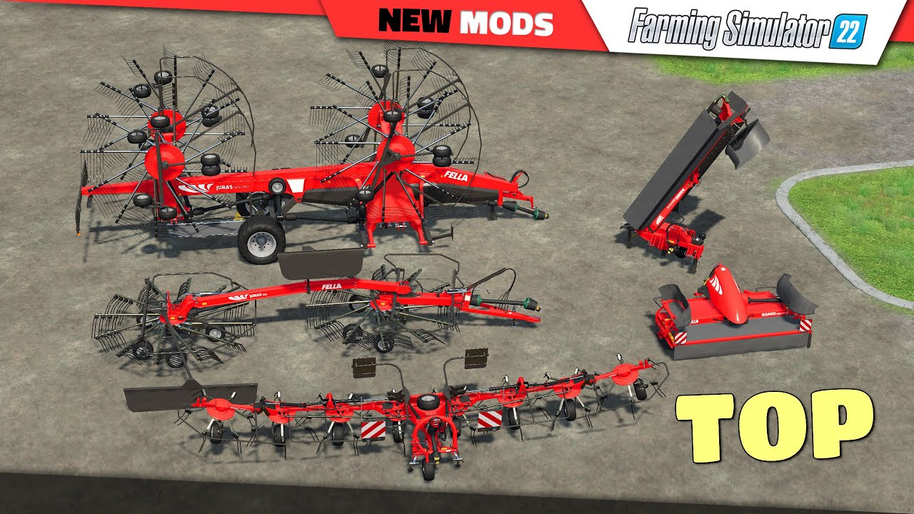 FS22 | FELLA Grassland Equipment (by VertexDezign) - Farming Simulator 22 (2K 60Hz)