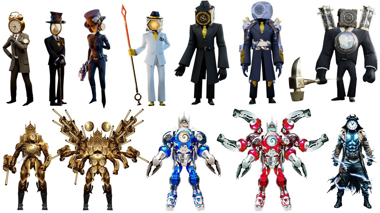 Niveles de Poder de Todos los Clock Man (Skibidi Toilet Multiverse)